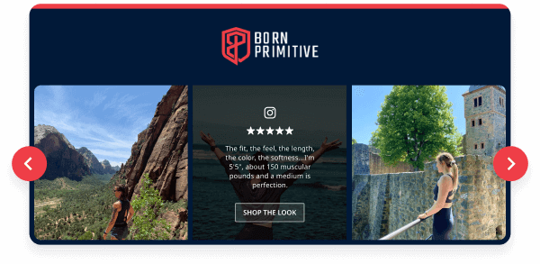 460 carousel with reviews & UGC