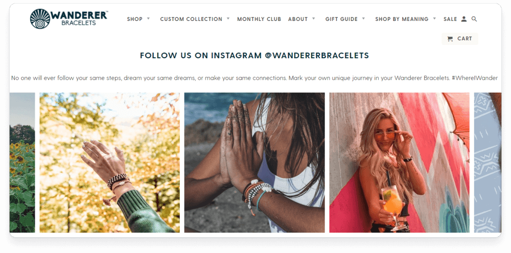 Foursixty carousel for Wanderer Bracelets