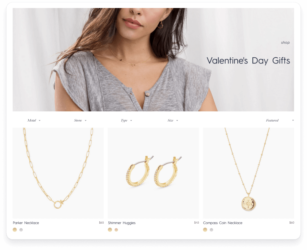 Valentine's Day collection from Gorjana
