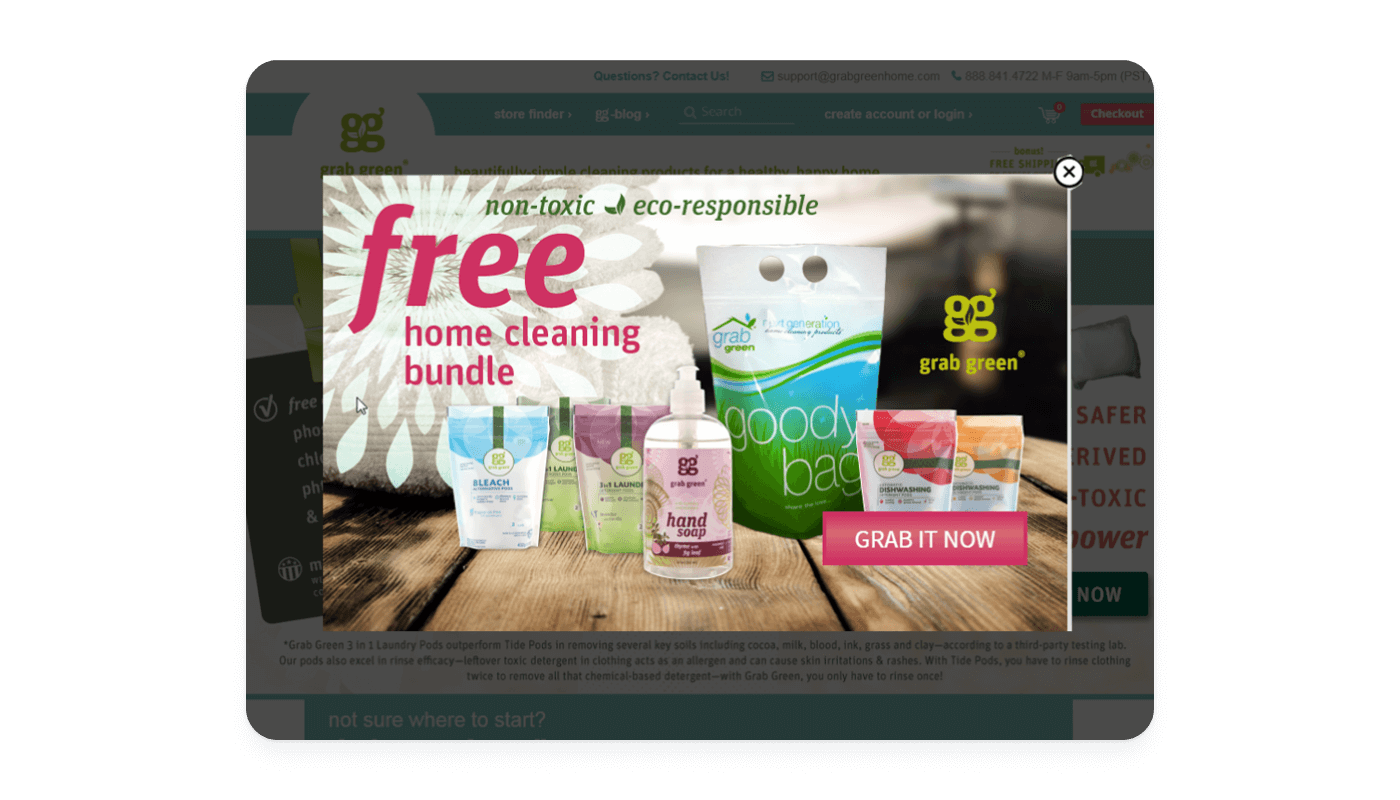 Grab Green Home home cleaning bundle