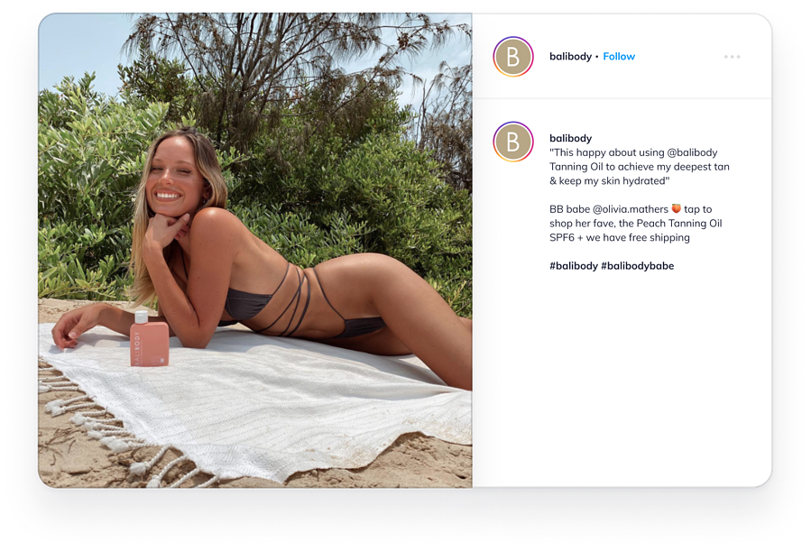 Instagram UGC Gallery for Balibody