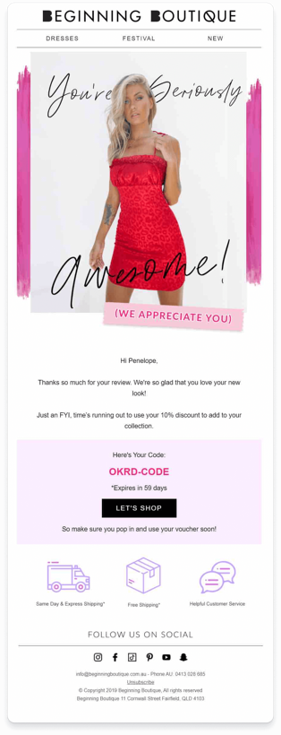 Email for Beginning Boutique