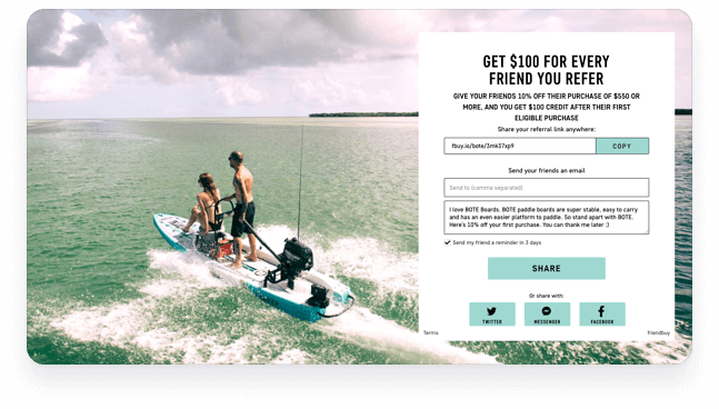 Screenshot of BOTE