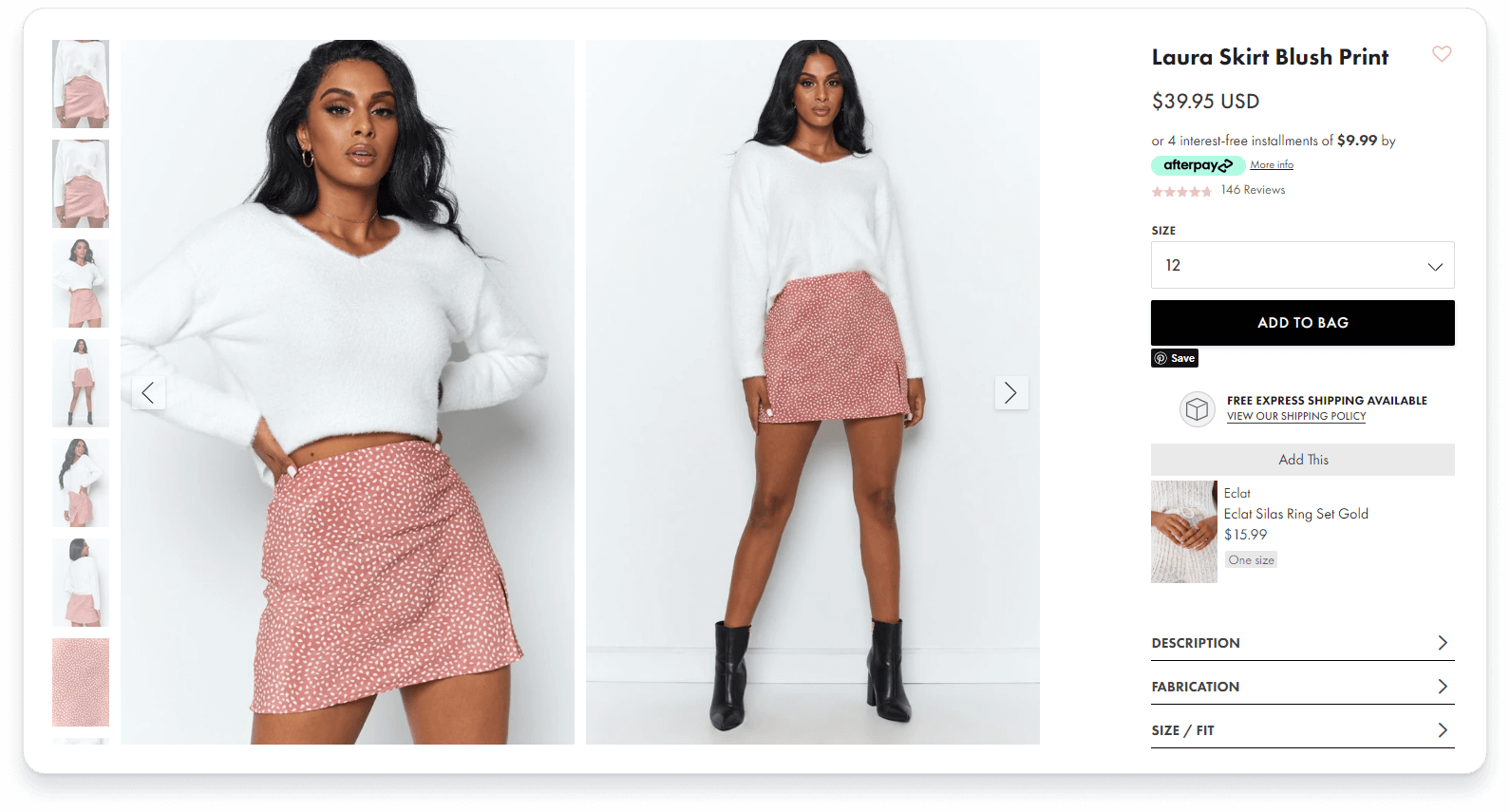 View of Beginning Boutique product with Okendo Reviews star rating snippet