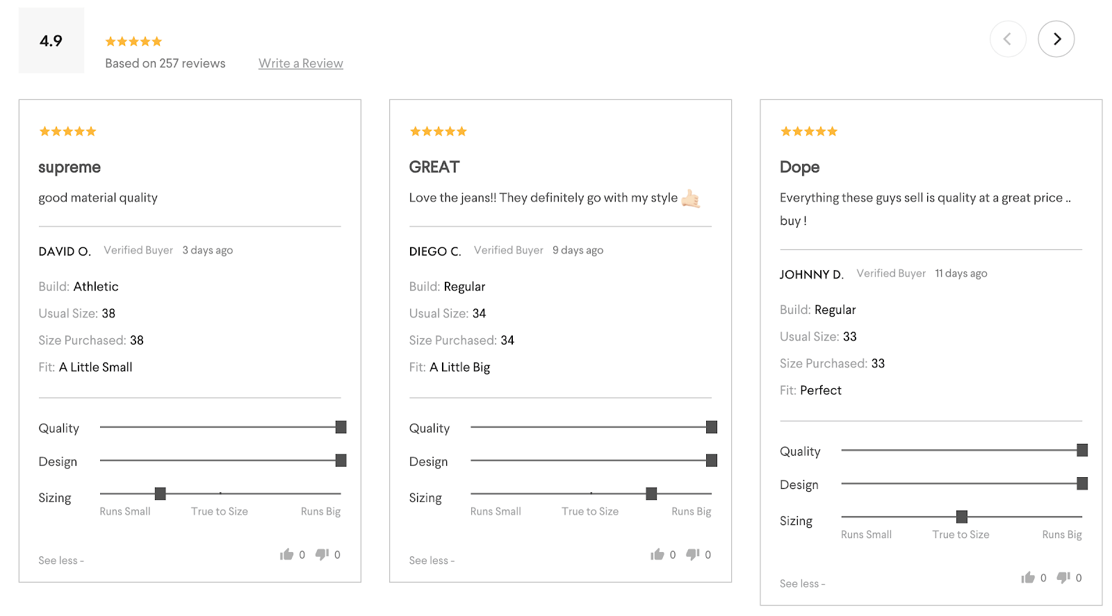 Reviews for MNML products using Okendo Reviews