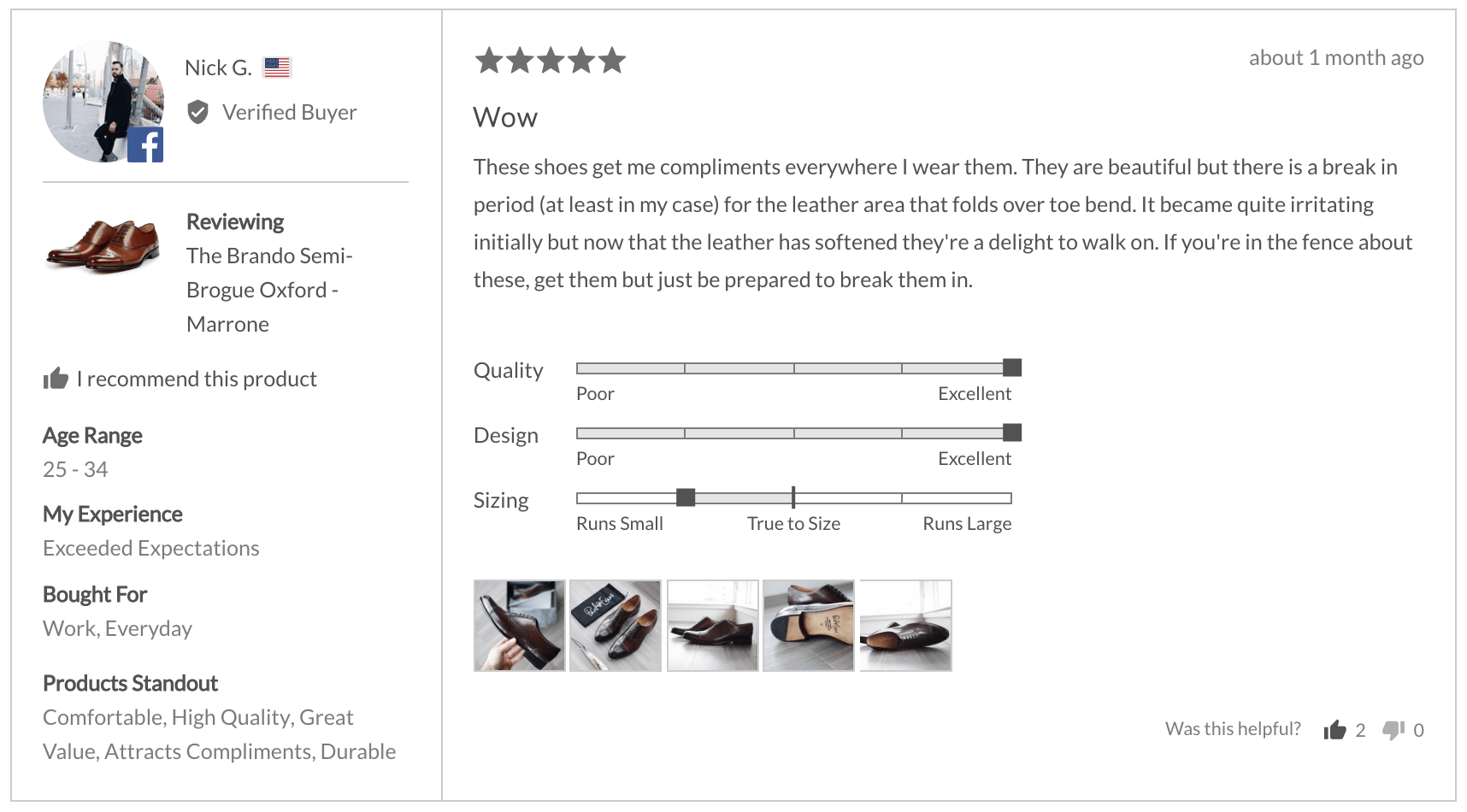 Review for a Paul Evans product using Okendo Reviews
