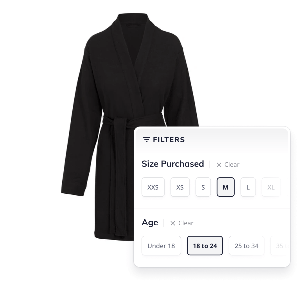Skims product with filters