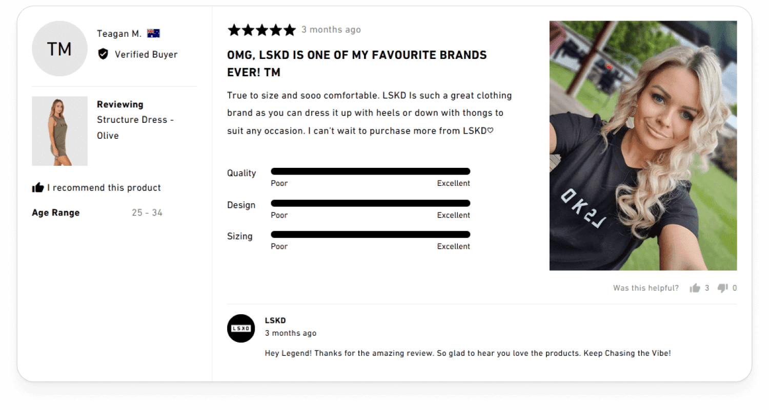 Review for product on LSKD