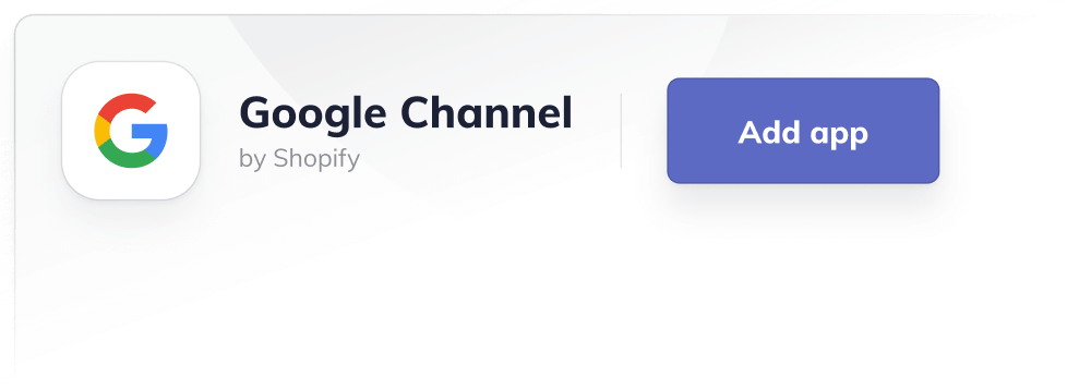 Google Channel app for Shopify