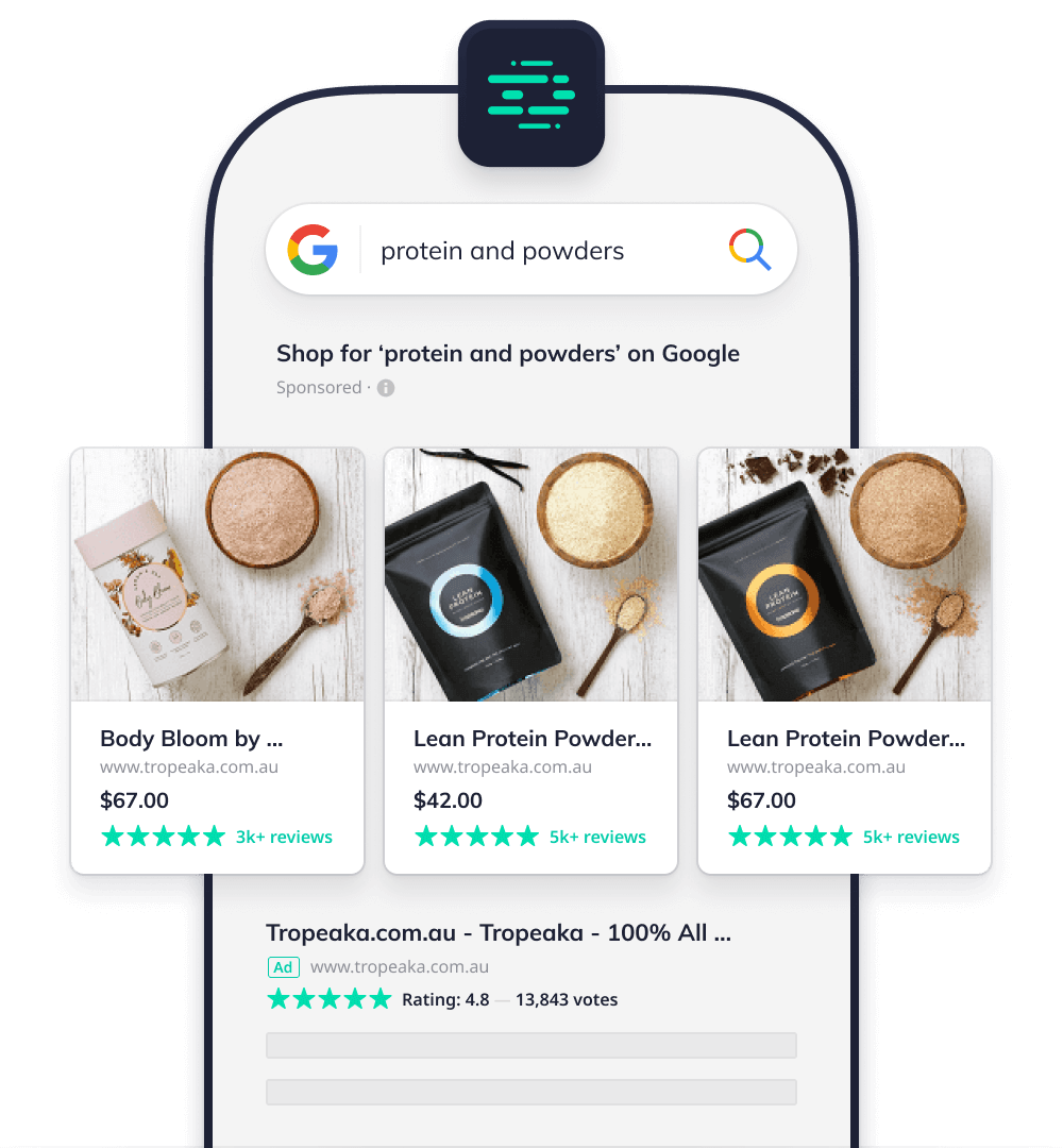 Example of Okendo's Google integration