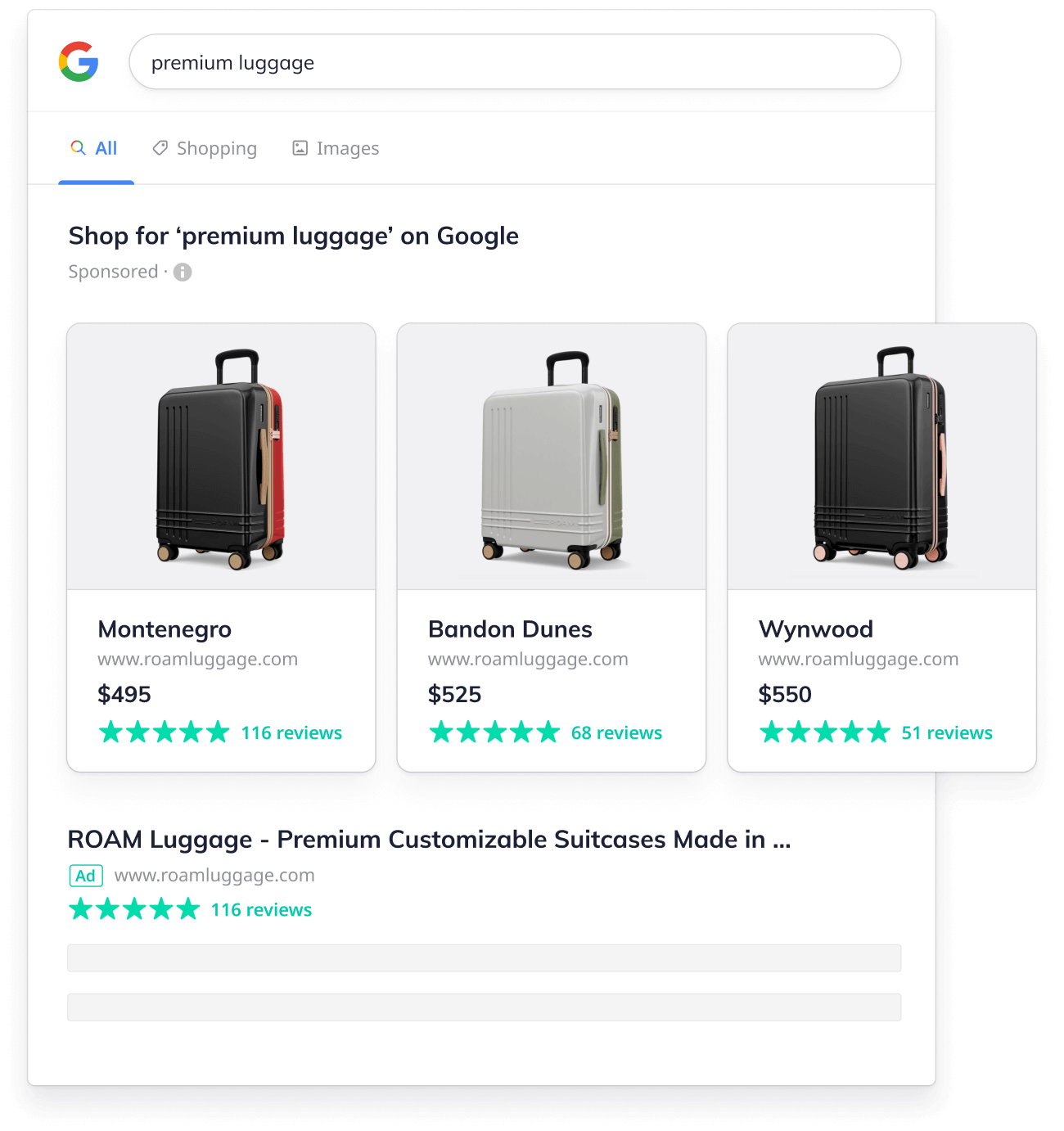 Google Shopping ads and text ads on the same results page