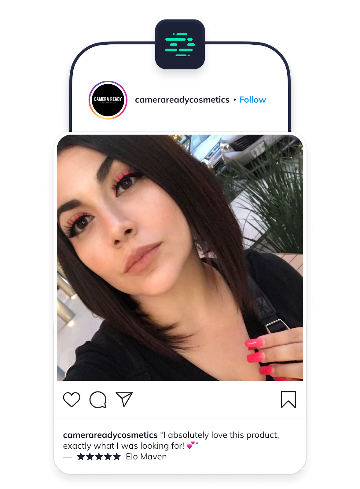 Review posted on Instagram