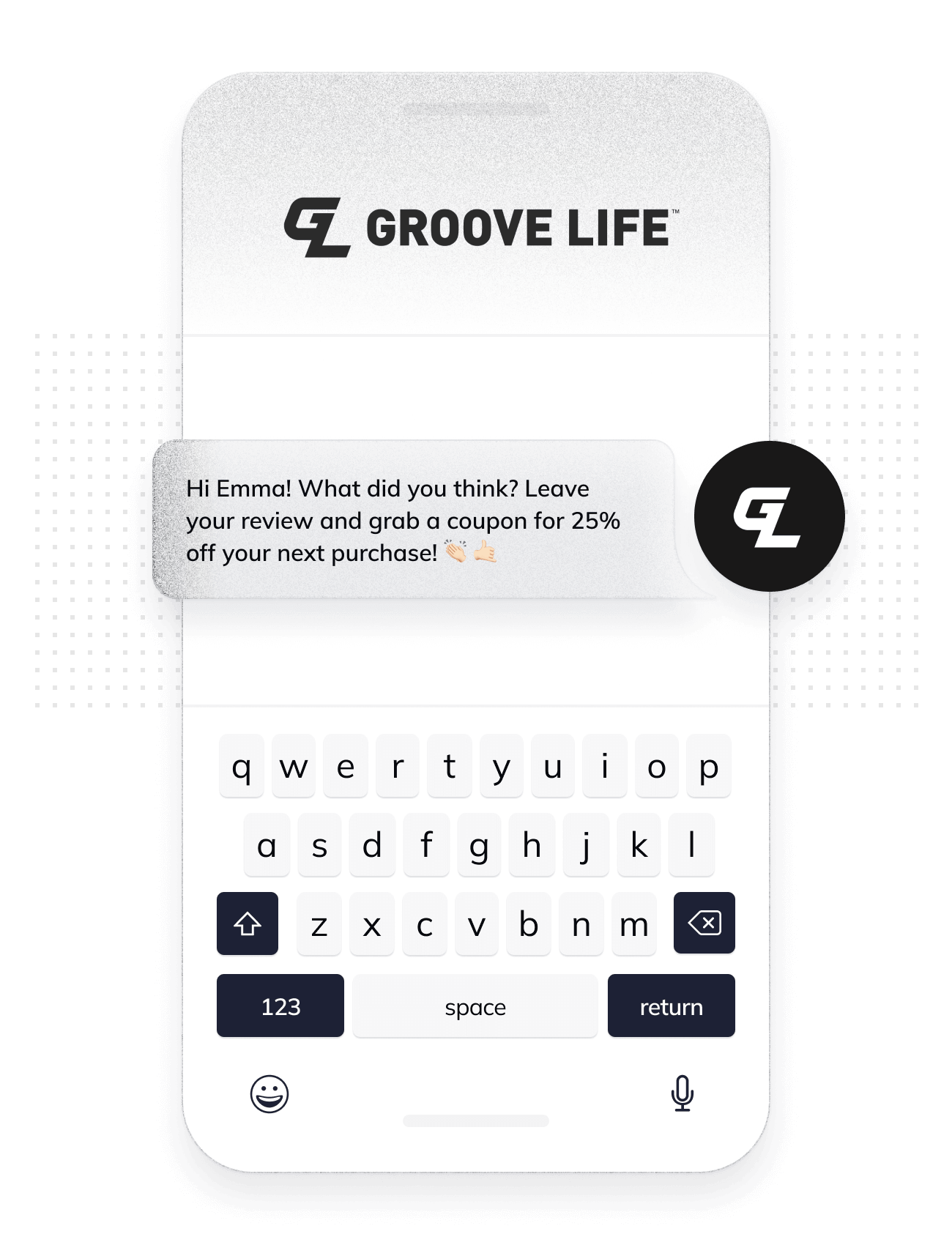 Review request via SMS