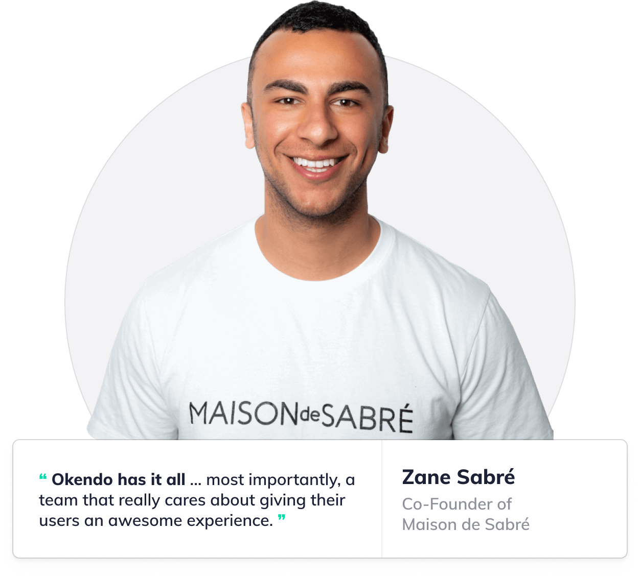 Headshot of Zane from Maison de Sabré